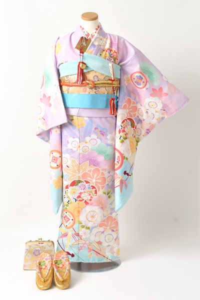 七歳祝着[薄紫/松竹梅]