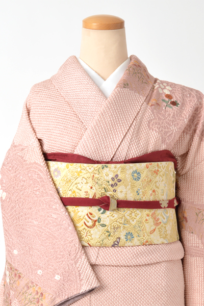 訪問着[梅色総絞り・Ｓサイズ]