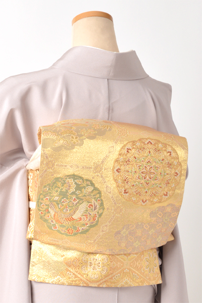 色留袖[竜胆（りんどう）色・四季花におしどり]