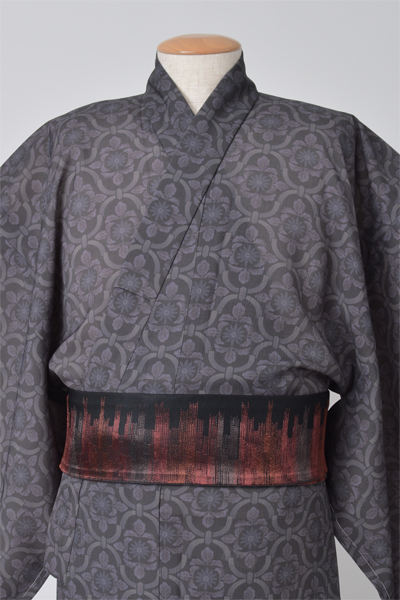 浴衣[165-173cm・撫松庵・染付花]
