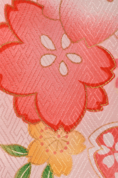 三歳祝着セット[白ピンク・桜]