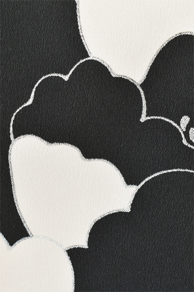 卒業袴[振袖・黒白ぼたん]