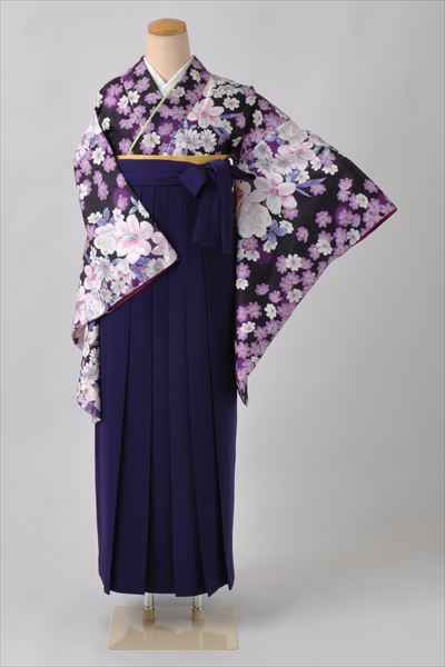 卒業袴(黒・紫・百合・牡丹)