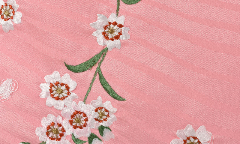 卒業袴［桜×刺繍入り］