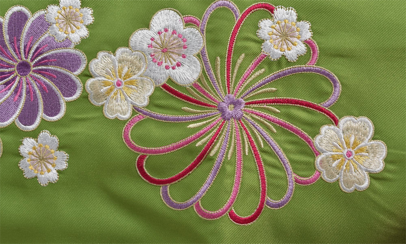 卒業袴［矢羽柄×刺繍入り］