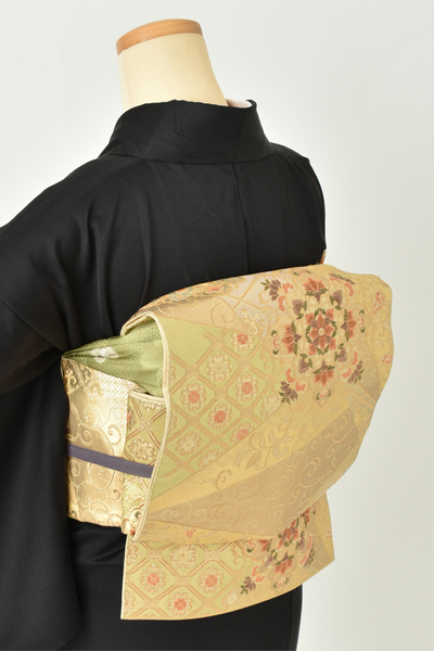 訪問着[黒・雪輪]