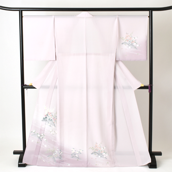 夏物_絽訪問着[淡紫・菊]