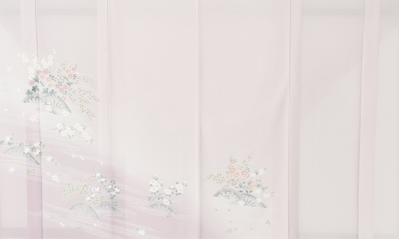 夏物_絽訪問着[淡紫・菊]