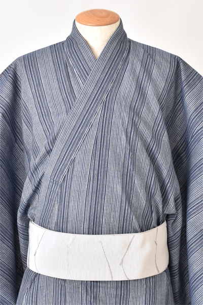 浴衣[177cm-185cm・青ストライプ]
