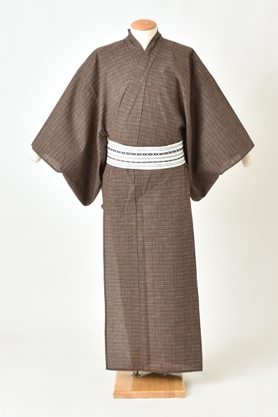 浴衣[165-173cm・茶]