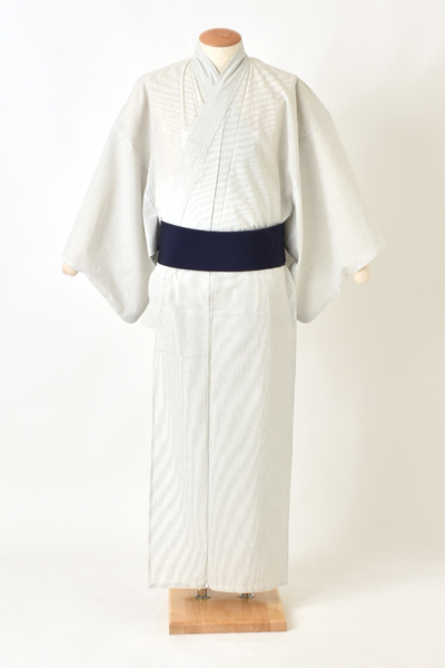 浴衣[175-183cm・白縞]