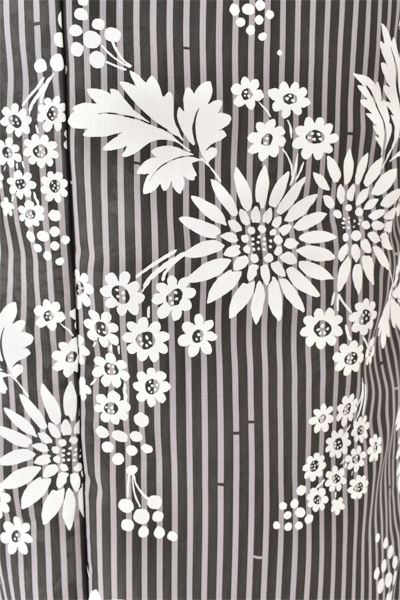 浴衣[黒ストライプ・向日葵]