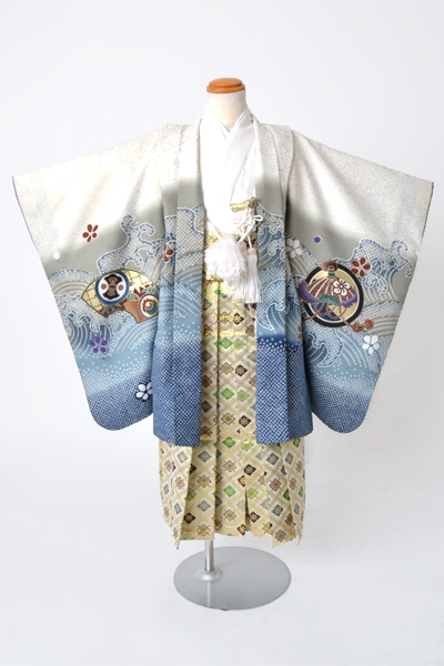 5歳祝着[白色・鷹]