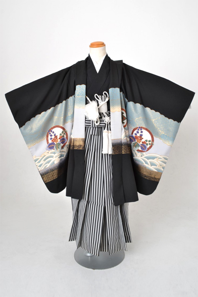 5歳祝着[黒色・鷹]