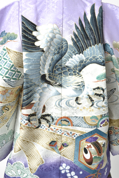 5歳祝着[薄紫色・鷹]