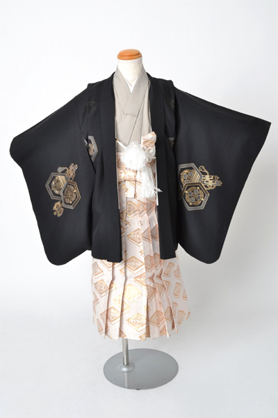 5歳祝着[黒色・龍]