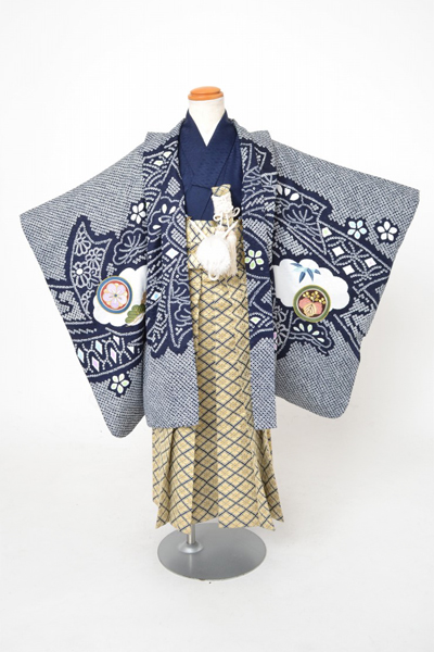 5歳祝着[紺色・匹田、鷹]