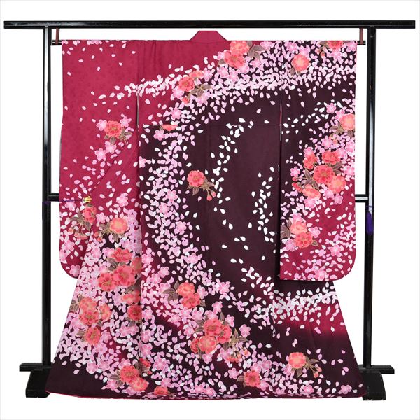 振袖(ボルドー・桜)