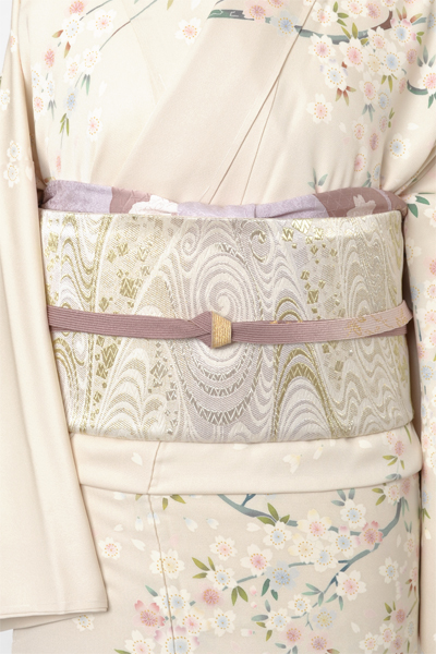 訪問着[オフホワイト・桜]