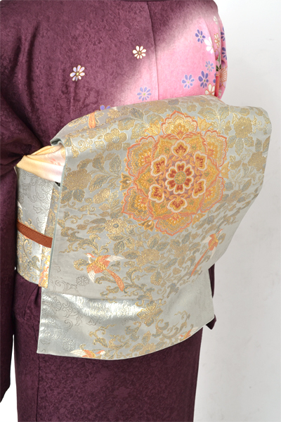 訪問着[赤紫色・サクラ]