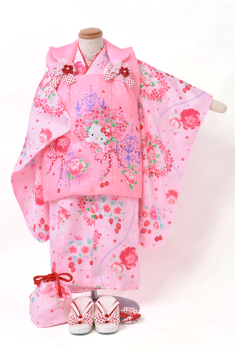 三歳女児祝着【ハローキティ】
