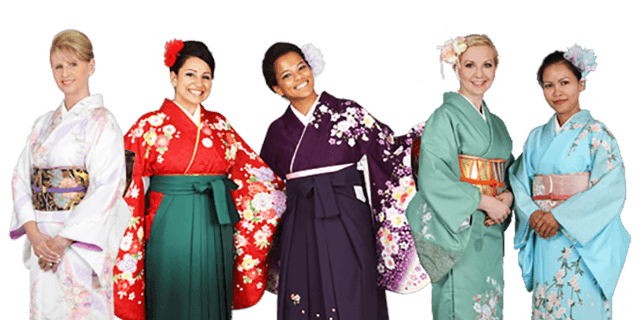 根据场合不同 有多种女式和服种类可供选择 Aki 和服租赁位于交通便利的日本东京市中心