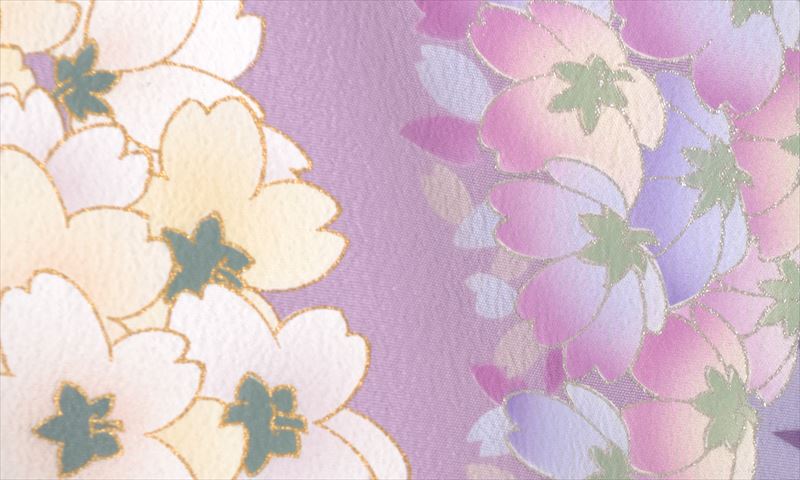 卒業袴(淡い紫・桜)
