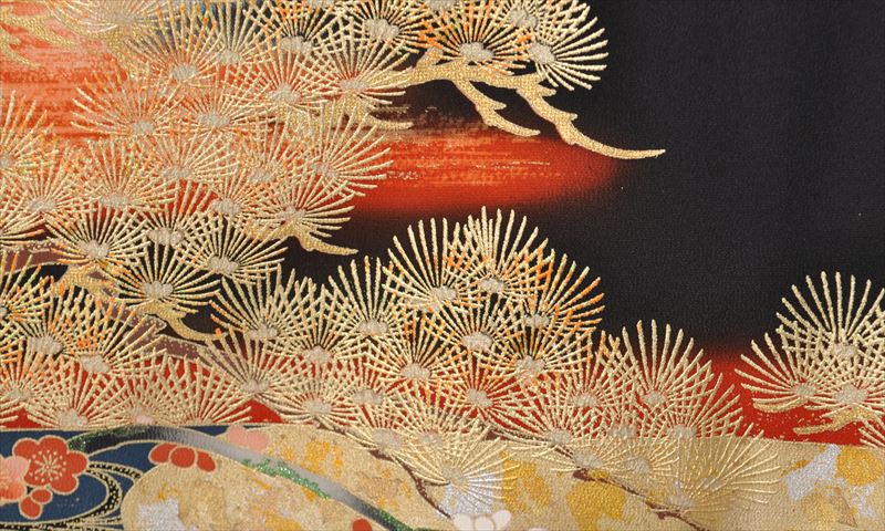 黒留袖(京の風景画)