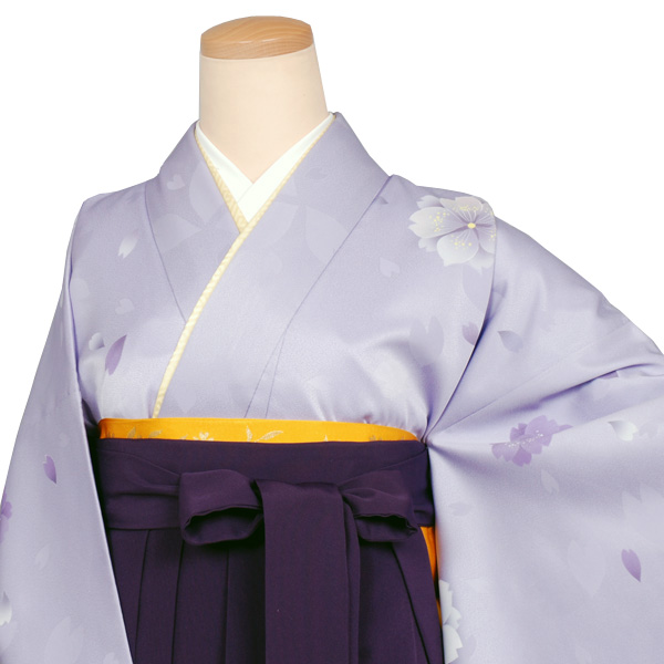 卒業袴(うす紫・花)