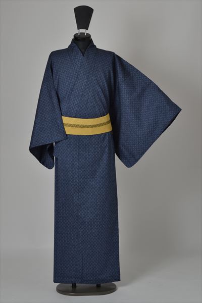 浴衣[180-190cm](藍･先染め)
