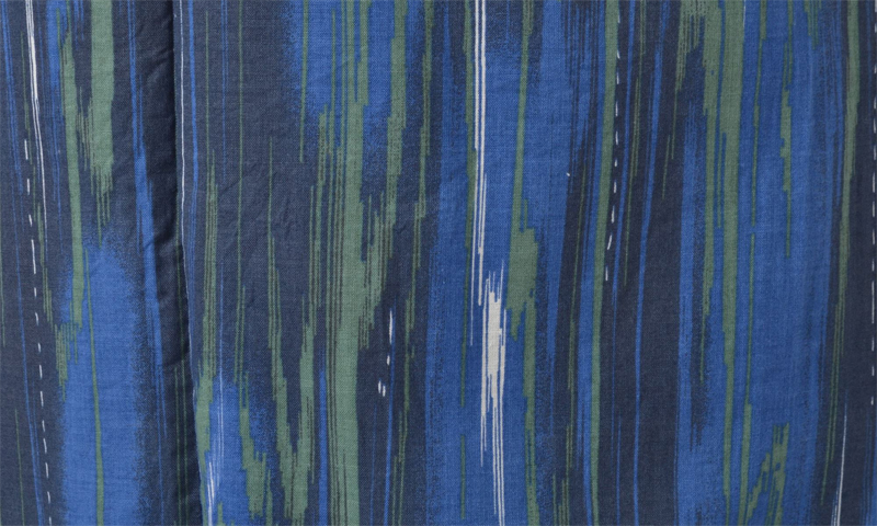 浴衣［165〜175ｃｍ］青色の木目模様