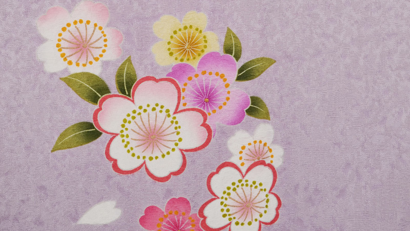 2739❫ ♡振袖♡ 薄紫に桜と手鞠♡ - 振袖
