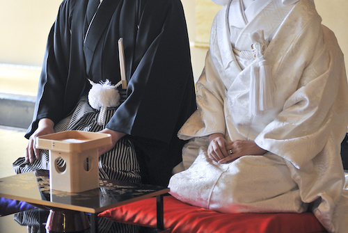 結婚式での着物