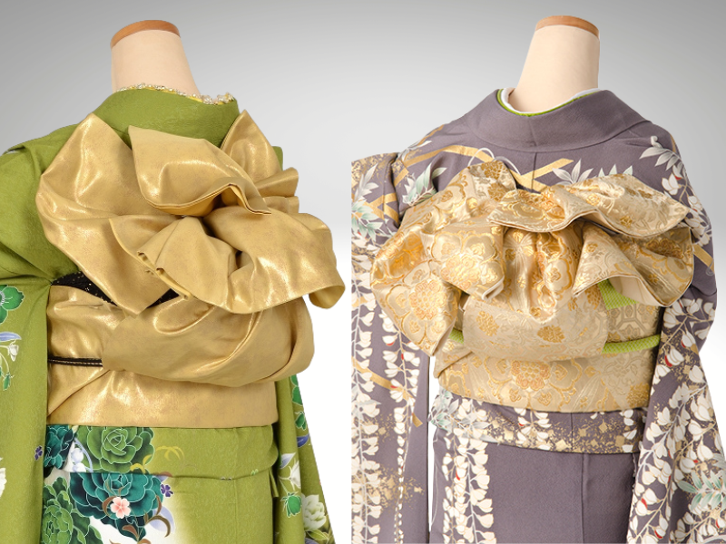 成人式振袖レンタルあきの創作アレンジ帯