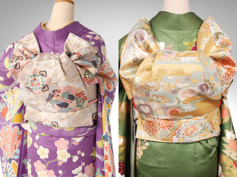 成人式振袖レンタル東京のふくら雀帯